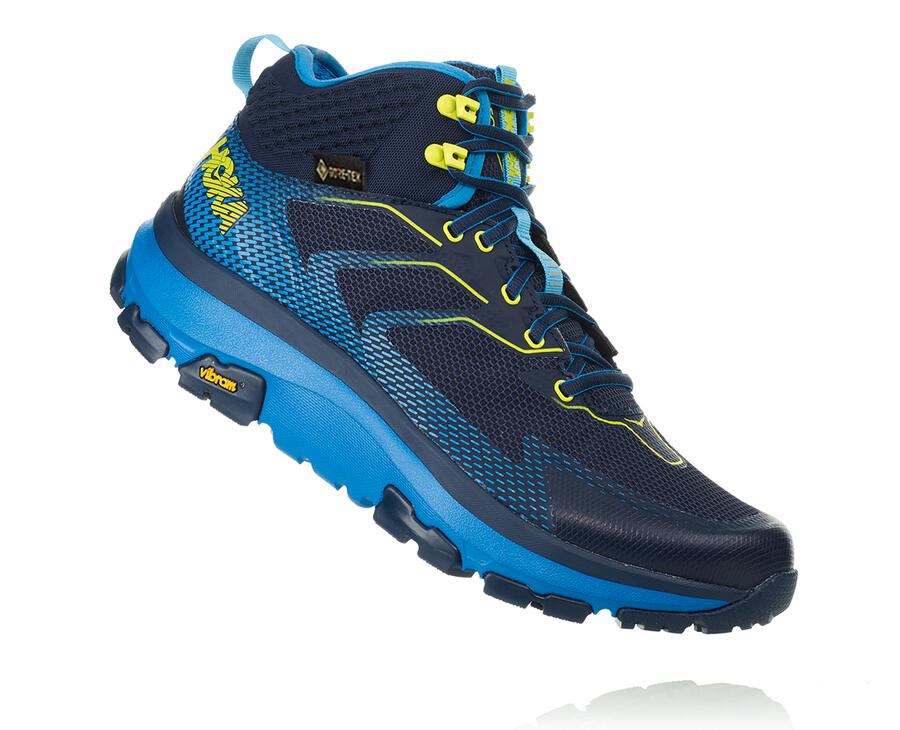 Hoka One One Hiking Boots Mens Navy - Toa GORE-TEX - 39587ZTPE